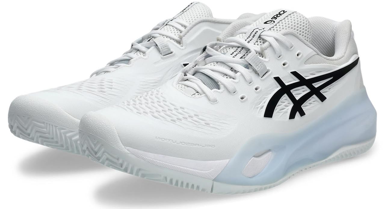 Buy ASICS Mens Gel-Resolution X Clay White/Black Tennis Shoes - 6